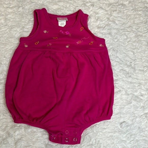 Carter’s Pink Floral Snap Onesie - Picture 2 of 7